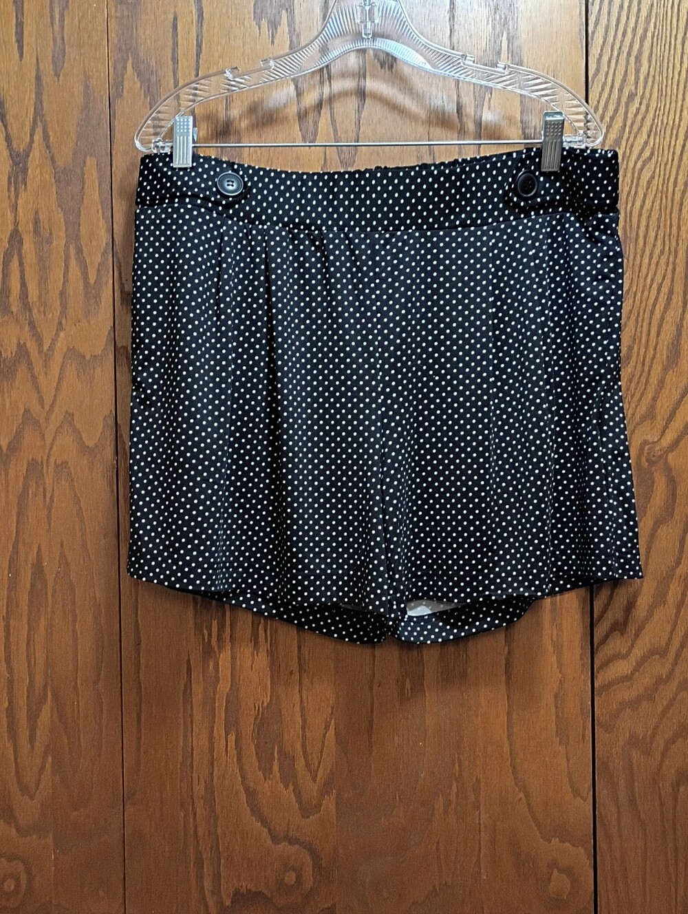 Robert Louis Black Polka Dot Shorts